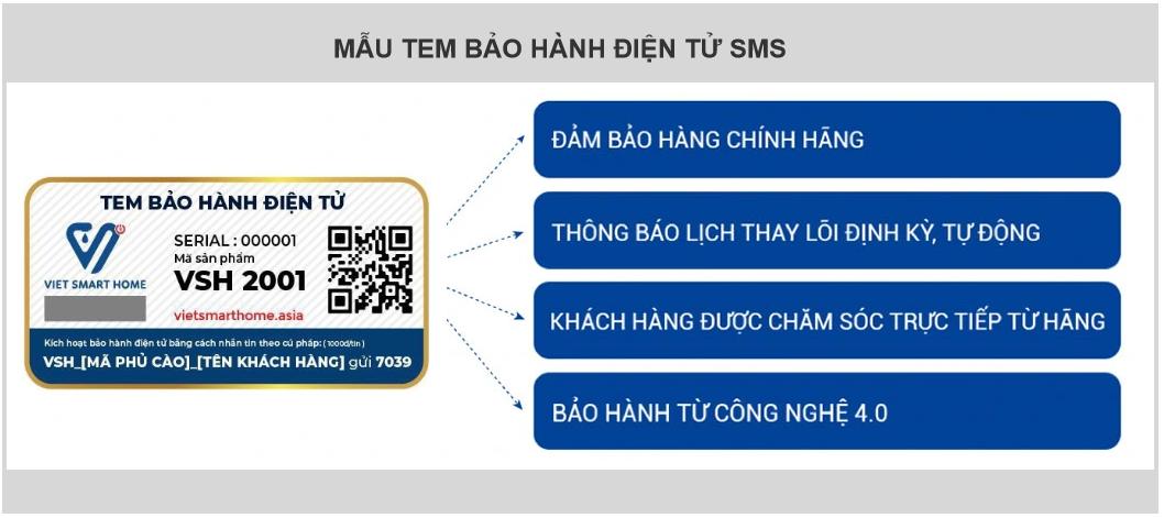 mẫu tem bảo hành điện tử sms